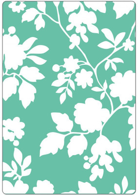 

SIZZIX Textured Impressions Embossing Folder - Rose Vines 661466 vine Stencil(Pack of 1, floral)