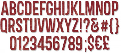 

SIZZIX Thinlits Die Set 121PK - Alphanumeric (3/4" Tall) 660056 alphabets Stencil(Pack of 121, alphabets)