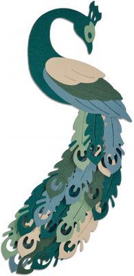 

SIZZIX Thinlits Die Set 7PK - Peacock 661707 peacock Stencil(Pack of 7, peacock)