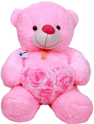 

TOYS LOVER OME TEDDY BEAR COLOR PINK SOFT TOYS - 36 inch(Pink)