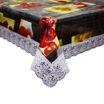 

The Trendy Printed 6 Seater Table Cover(Multicolor, PVC)