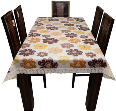 

The Trendy Printed 6 Seater Table Cover(Multicolor, PVC)