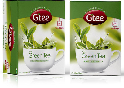 

GTEE GTEE Green Tea Bags - Regular (25 Tea bags X 2 PACKS) Green Tea Bags Box(50 Sachets)