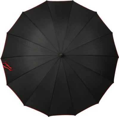 

HOU-DY Pongee Unisex Satin Umbrella(Black)