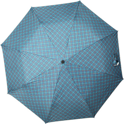 

HOU-DY Nylon Checks Print 3 Fold Unisex Stylish Umbrella(Multicolor)