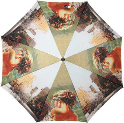 

HOU-DY Digital Print Pongee Women Umbrella(Multicolor)