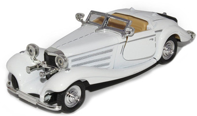 

Smiles Creation 1:28 Scale Mini Vintage Car with Super Look Pull Back Toy for Kids - White(Multicolor)