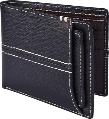 

Death by Color Men Black Genuine Leather Wallet(6 Card Slots)