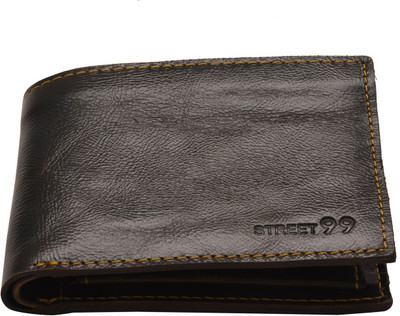 

STREET 99 Men Brown Genuine Leather Wallet(6 Card Slots)