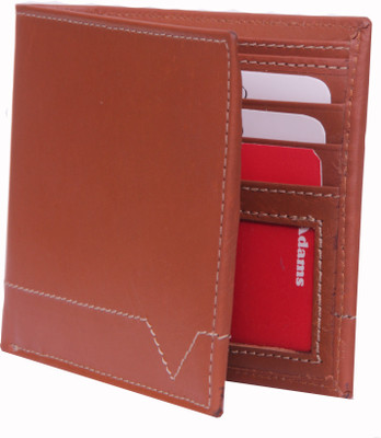 

Adams Boys Brown Genuine Leather Wallet(6 Card Slots), Brn-003