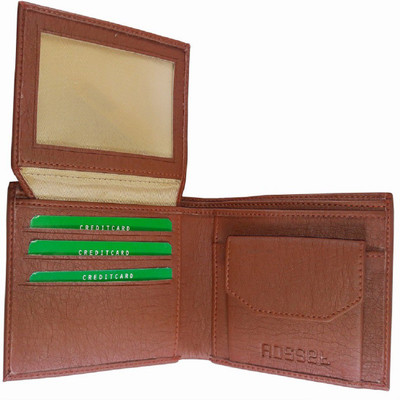 

E MALL Men Tan Artificial Leather Wallet(5 Card Slots)