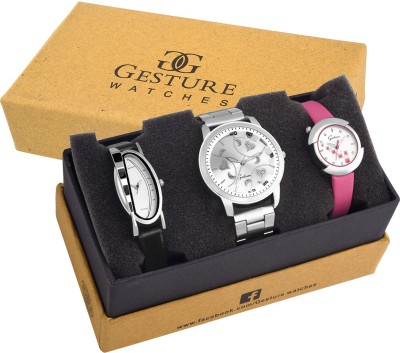 Gesture Fresh Arrival Combo Analog Watch  - For Women   Watches  (Gesture)