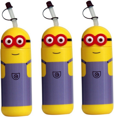 

FULLHOUZ Plastic Sipper 500 ml Water Bottles(Set of 3, Multicolor)