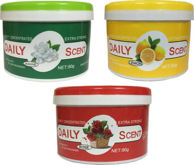 

Daily Scent Jasmine, Lemon, Rose Car Freshener(90 g)