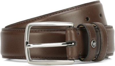 

Louis Philippe Men Black Genuine Leather Belt, Brown
