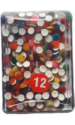 

Apex Multi-Color Round Bindi Forehead Multicolor Bindis(Rajasthani)