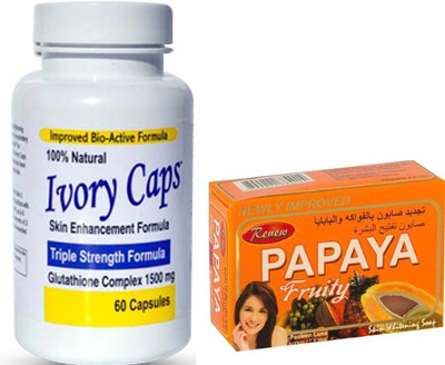 

ivory Ivory Caps Brightening Capsules and Renew Papaya Fruity Soap(1500 g)