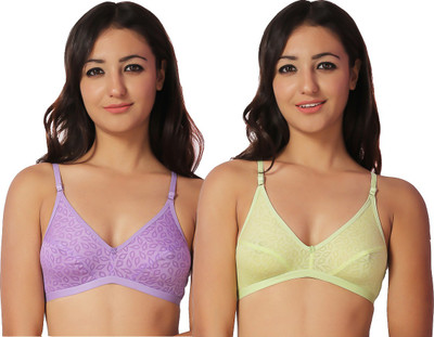 

Ortan Girl's Full Coverage Bra(Green, Purple