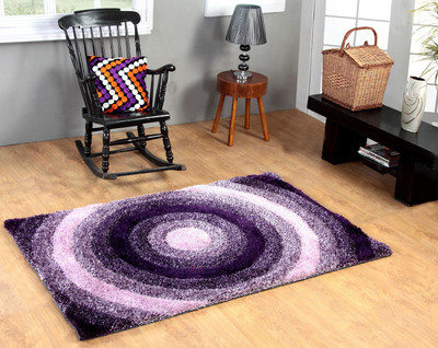 

Excel Bazaar Purple Polyester Carpet(120 cm X 180 cm)