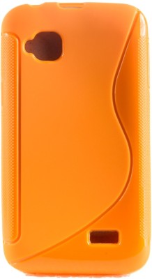 Mystry Box Back Cover for Micromax Bolt S300(Orange, Silicon, Pack of: 1)