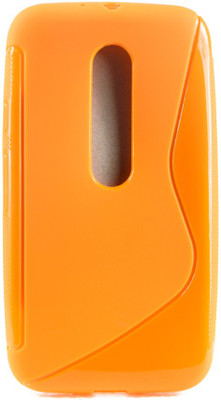 The Little Shop Back Cover for Motorola Moto G (3rd Generation)(Orange, Shock Proof, Rubber) Flipkart