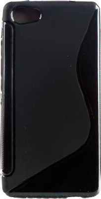 Mystry Box Back Cover for Micromax Canvas Fire 4G+ Q412(Black, Silicon, Pack of: 1)