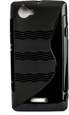 The Little Shop Back Cover for Sony Xperia L S36h(Black, Shock Proof, Rubber) Flipkart