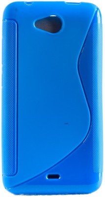 Mystry Box Back Cover for Micromax Canvas Play Q355(Blue, Silicon, Pack of: 1)