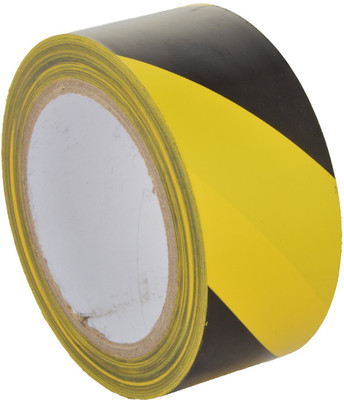 

hippo Single Sided Self-Adhesive Zebra Floor marking tape (Manual)(Set of 1, Yellow, Black)