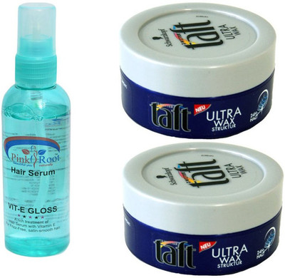 

Schwarzkopf ULTRA HAIR WAX PACK OF 2 WITH PINK ROOT HAIR SERUM(Set of 3)