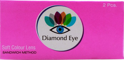

Diamond Eye Grey with LensCareKit By Visionsindia Quaterly Contact Lens(-5.00, Grey, Pack of 2)