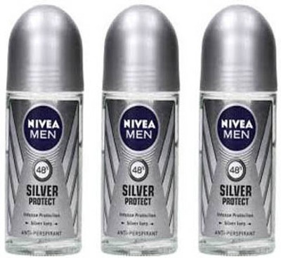

Nivea Silver Protect Deodorant Roll-on - For Men(150 ml, Pack of 3)