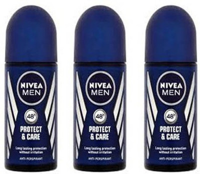 

Nivea Protect and Care Deodorant Roll-on - For Men(150 ml, Pack of 3)