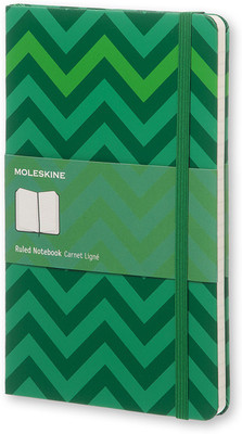 

Moleskine A5 Notebook(Chevron, Green)