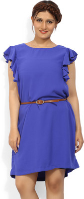 Allen Solly Women Shift Blue Dress