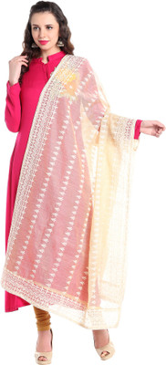 DUPATTA BAZAAR Cotton Blend Woven Women Dupatta