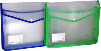

Aahum Sales Polypropylene Flexi Document case with Jumbo Capacity Set of 2(Set Of 2, Multicolor)