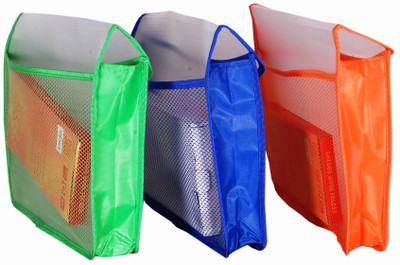 

MagPie Polypropylene Flexi Document case with Jumbo Capacity Set of 3(Set Of 3, Multicolor)