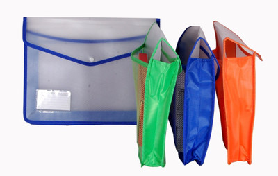 

Aahum Sales Polypropylene Flexi Document case with Jumbo Capacity Set of 4(Set Of 4, Multicolor)