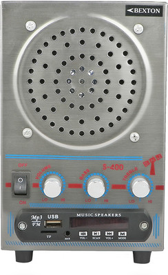 

Bexton Multimedia Front Speaker with USB/AUX/Card Reader and Amplifier FM Radio(Silver)