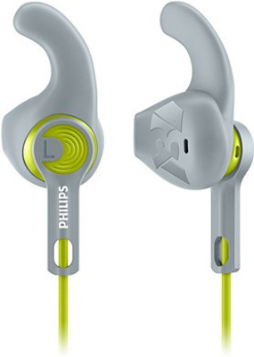 Philips SHQ1300LF/00 Wired Headset with Mic(Green and Grey, In the Ear)