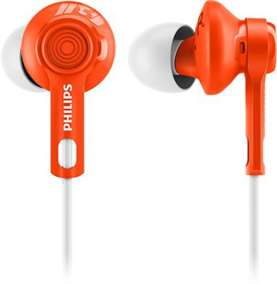 

Philips SHQ2300OR/00 Wired Headset with Mic(White and Orange, In the Ear)