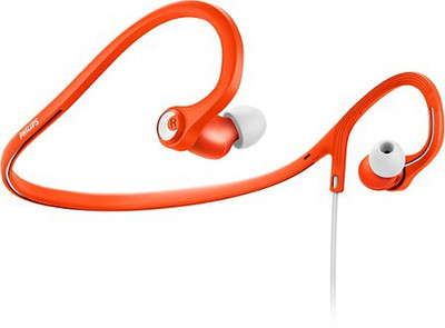 Philips SHQ4300OR/00 Wired Headset with Mic(White and Orange, In the Ear)