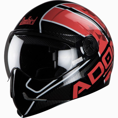 

Steelbird Adonis Majestic Motorbike Helmet(Black // Red