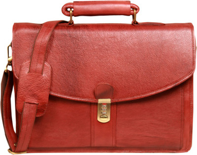 

Leatherworld 16 inch Laptop Messenger Bag(Tan), New tan
