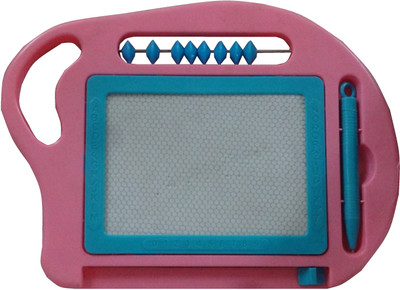 

Kids Mandi Magic Wipe Slate / Notepad Writing and Drawing Board with Pen(Pink)