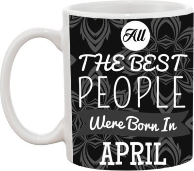 

Ashvah Born in April 737 Ceramic Mug(350 ml), Multicolor