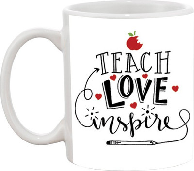 

Ashvah Love 582 Ceramic Mug(350 ml), Multicolor