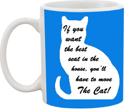Ashvah The Cat 580 Ceramic Mug(350 ml), Multicolor