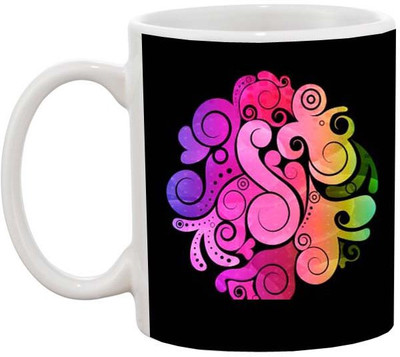 

Ashvah Mug579 Ceramic Mug(350 ml), Multicolor